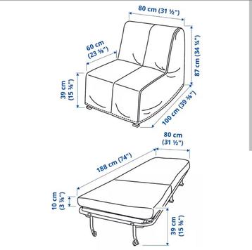 Ikea slaap fauteuils 