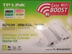 TP LINK AV500 powerline wifi kit TL-WPA 4220 KIT, Ophalen of Verzenden, Zo goed als nieuw, TP-LINK - WiFi Repeater - Range Extender - Powerline Adapter