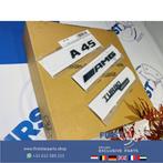 W176 W177 A45 AMG LOGO SET ZWART EMBLEMEN SET Mercedes A KLA, Gebruikt, -, Ophalen of Verzenden, -