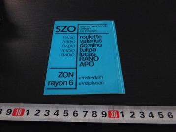 sticker Amsterdam Amstelveen SZO Zieken omroepen  beschikbaar voor biedingen