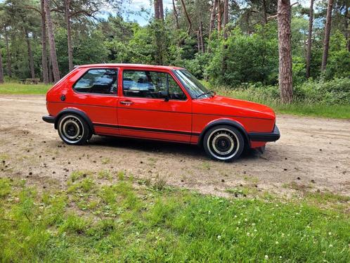 Golf GTI type 1 G60 . Bwjr 1981 ., Auto's, Oldtimers, Particulier, Volkswagen, Benzine, Hatchback, Handgeschakeld, Rood, Zwart