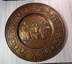 Prachtige koperen wandbord 65cm diameter., Ophalen