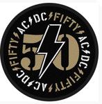 AC/DC Fifty Patch - Nieuw, acdc, rock, metal, opnaaiembleem,, Ophalen of Verzenden, Nieuw