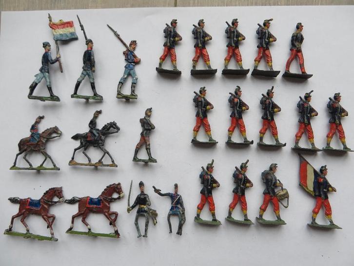 Kavel tinnen soldaatjes, Verzamelen, Poppetjes en Figuurtjes, Gebruikt, Verzenden