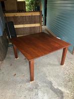 Massief Teakhouten Tafel 140x140 - 8 persoons, Huis en Inrichting, Tafels | Eettafels, Ophalen, 100 tot 150 cm, Zo goed als nieuw