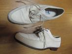 DAMESSCHOENEN leer met canvas nieuw gebroken wit maat 37,5, Zwart, Overige typen, Ophalen of Verzenden, Pillot Italië