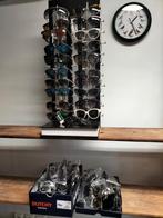 Winkel display met partij  zonnebrillen retro, Gebruikt, Zwart, Onbekend, Onbekend