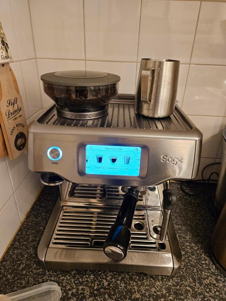 Sage Brielle Barista Touch Espressomachine, Witgoed en Apparatuur, Koffiezetapparaten, Gebruikt, Gemalen koffie, Koffiebonen, Espresso apparaat