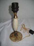 Tafel Lampenvoet Onyx / Koper Vintage, Huis en Inrichting, Ophalen of Verzenden, Vintage, Minder dan 50 cm