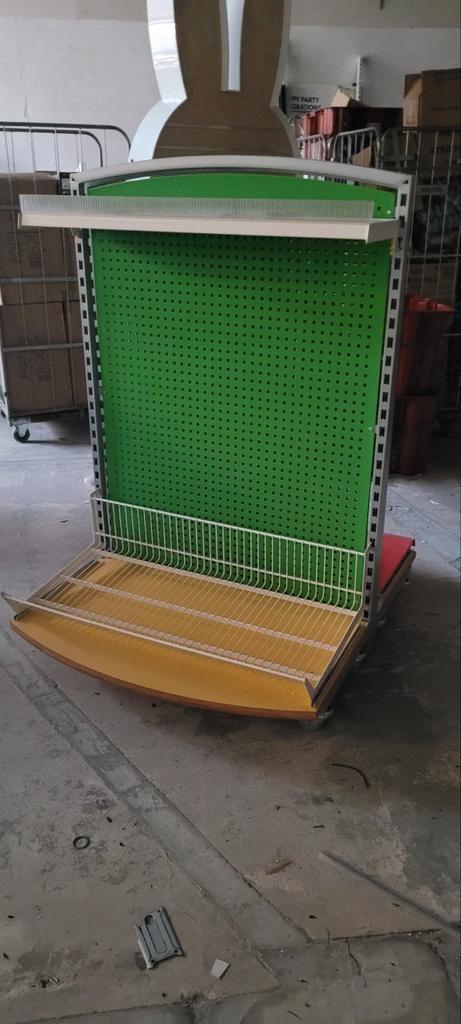 2 Winkelstellingen / Gondola Stelling rek stellage, Doe-het-zelf en Verbouw, Metalen, Gebruikt, Ophalen
