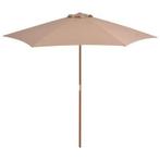 Parasol 270x270 cm houten paal meerdere soorten gratis bzrgd, Tuin en Terras, Parasols, Nieuw, Ophalen of Verzenden, Stokparasol