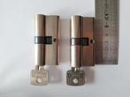 2x starx cilinderslot 60mm- 30/30, Ophalen of Verzenden, Gebruikt, Rvs, Slot