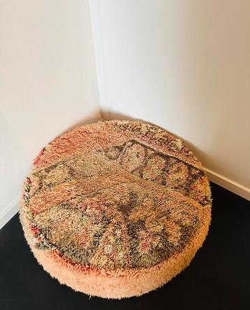 Ronde Marokkaanse Poef 65cm x 25cm beschikbaar voor biedingen