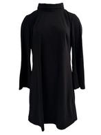 LaDress jurk L, Zwart, Ophalen of Verzenden, Zo goed als nieuw, Knielengte