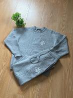 Quotrell Knitwear Joggingspak Grijs & Witte Details - Maat M, Maat 48/50 (M), Ophalen of Verzenden, Zo goed als nieuw, Grijs