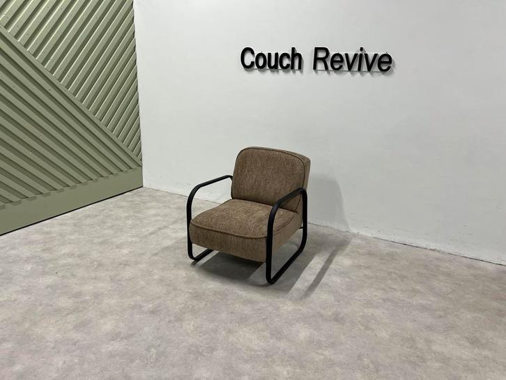 GRATIS LEVERING Montel Fauteuil beige 69x85, Huis en Inrichting, Fauteuils, Zo goed als nieuw, Stof, 75 tot 100 cm, Ophalen of Verzenden