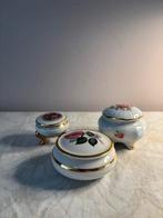 Vintage porseleinen dekselbakjes pillendoosjes, Ophalen of Verzenden