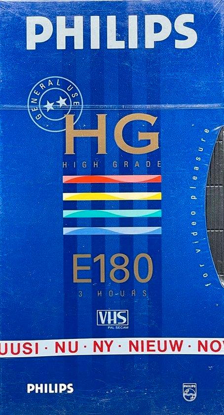 Philips Videoband High Grade E 180 VHS 180 min. 3 uur, Cd's en Dvd's, VHS | Documentaire, Tv en Muziek, Nieuw in verpakking, Alle leeftijden