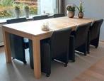 Houten Eettafel, Huis en Inrichting, Tafels | Eettafels, Ophalen, Gebruikt, 100 tot 150 cm, Eikenhout