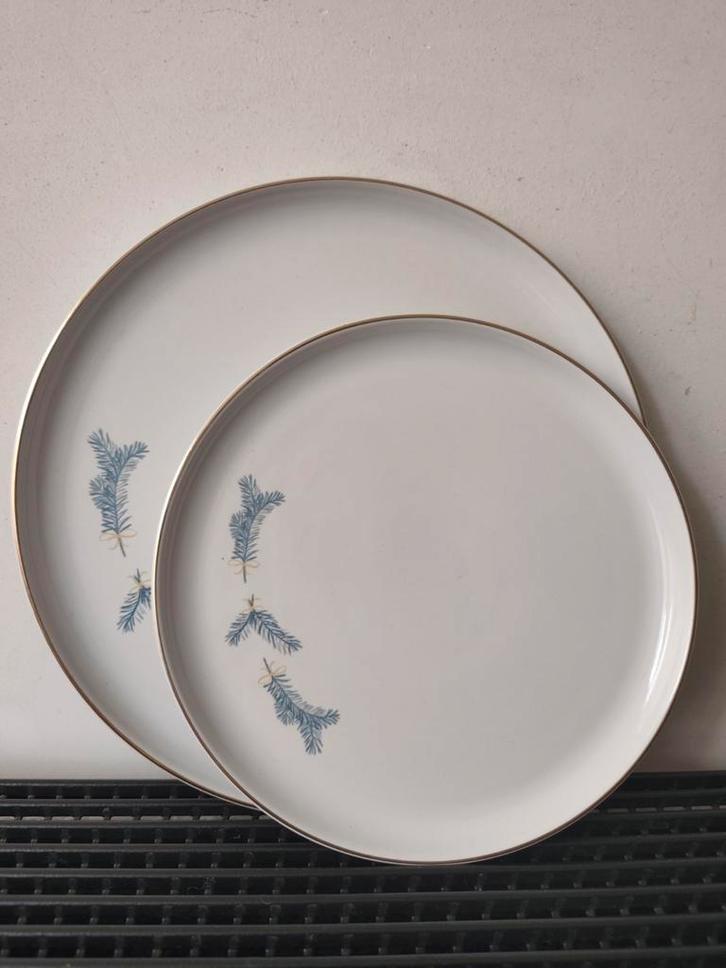 Royal van Kempen en Begeer 4x dinerbord 4x ontbijtbord Kerst, Huis en Inrichting, Keuken | Servies, Zo goed als nieuw, Bord(en)