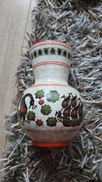 NEOFITOU KERAMIK vintage Galleon Ship Stag Deer Peacock Bir, Ophalen of Verzenden