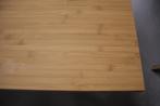 Leuke eettafel tafel metaal hout bamboe 140 x 80 cm., Metaal, Zo goed als nieuw, Ophalen