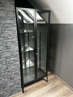 IKEA Milsbo vitrinekast - antraciet, Huis en Inrichting, Ophalen, 50 tot 100 cm, 150 tot 200 cm, 25 tot 50 cm