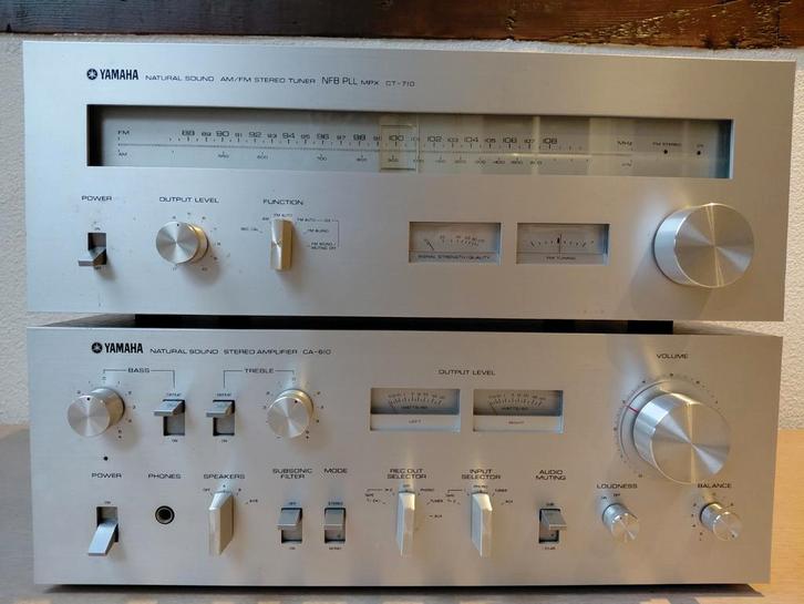 Yamaha CA-610 Versterker & CT-710 prachtige staat, Audio, Tv en Foto, Stereo-sets, Zo goed als nieuw, Overige merken, Ophalen of Verzenden