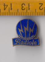 Radiola emaille Radio embleem logo schildje, Ophalen of Verzenden