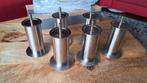 Meubelpoten RVS look - 12 stuks - Nieuw, Ophalen of Verzenden, Nieuw