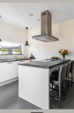 Complete keuken met eiland!, Huis en Inrichting, Ophalen, Wit, Dubbelwandige keuken, Composiet