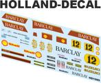 Decals Suzuki RG500 Barclay Boet van Dulmen 1/12, Hobby en Vrije tijd, Modelbouw | Auto's en Voertuigen, Overige merken, Nieuw