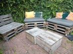 4 mooie stevige loungebanken, Tuin en Terras, Ophalen, Gebruikt