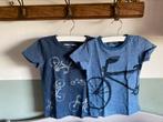 T-shirts Next mt 86 blauw met fietsjes, Verzenden, Zo goed als nieuw, Next, Jongetje