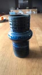 Blauw vaasje Klaas Fenne de Leeuwe vintage keramiek, Antiek en Kunst, Ophalen of Verzenden
