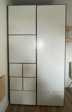 IKEA VISTHUS Kledingkast grijs/wit, Huis en Inrichting, Kasten | Kledingkasten, Ophalen, Overige materialen, Gebruikt, 100 tot 150 cm