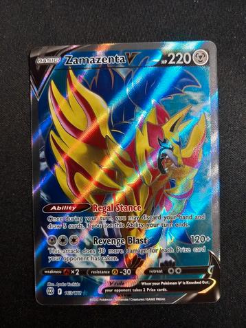 Pokemon Zamazenta V 163/172 Brilliant Stars Full Art NM beschikbaar voor biedingen