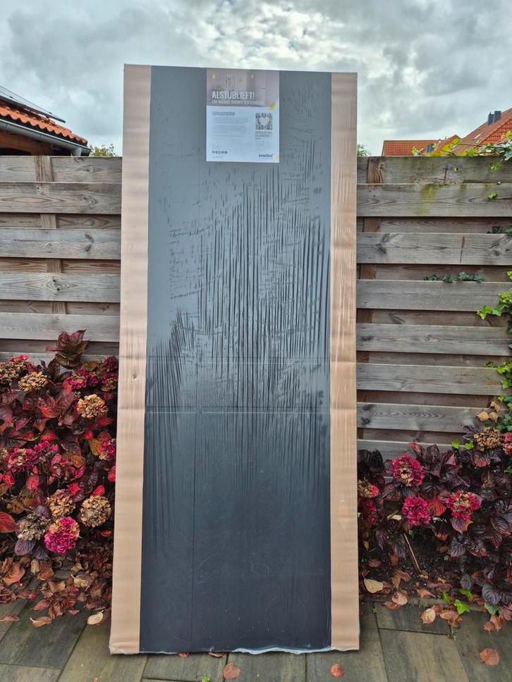 Svedex Opdekdeur Zwart - 2315x93 rechtsdraaiend., Doe-het-zelf en Verbouw, Deuren en Horren, Nieuw, Binnendeur, 215 cm of meer