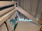 Half hoogslaper met glijbaan en bedtent, Kinderen en Baby's, Ophalen, Zo goed als nieuw, Hoogslaper