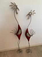 decoratief metalen haan en hen H 94 cm, 81 cm, Antiek en Kunst, Ophalen of Verzenden
