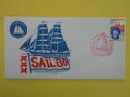 BM   Nederland sail 1980 met zegel 1200, Postzegels en Munten, Verzenden, Envelop