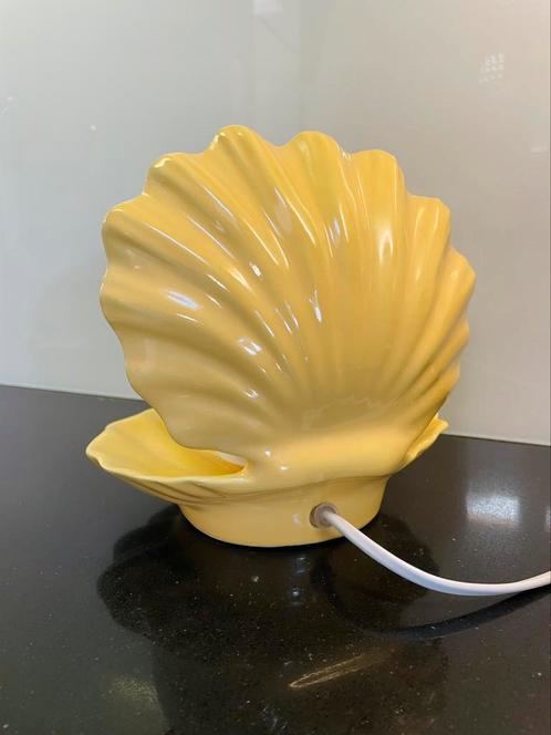 1980’s COQUILLE Schelp Lamp, Huis en Inrichting, Lampen | Tafellampen, Zo goed als nieuw, Minder dan 50 cm, Overige materialen