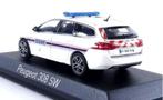 Peugeot 308 SW 2018 Douane Grijze strepen 1/43 NOREV 473941, Verzenden, Nieuw, Auto, Norev