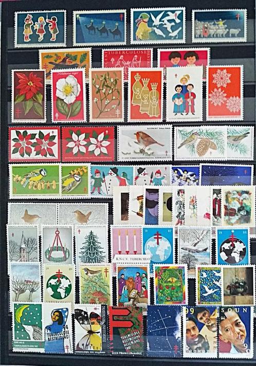 56x Nederland tuberculose kerstzegels/sluitzegels zonder gom, Postzegels en Munten, Postzegels | Nederland, Verzenden