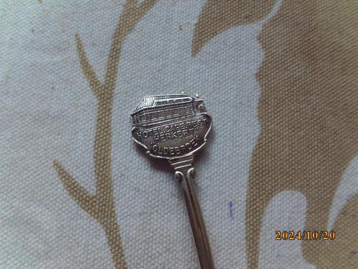 Lepeltje Oldebroek Hotel Cafe Restaurant Herkert afb oud geb, Verzamelen, Overige Verzamelen, Gebruikt, Ophalen of Verzenden