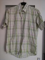 Waterline heren overhemd geblokt lime / wit / bordeaux, Kleding | Heren, Zo goed als nieuw, Wit, Waterline, Halswijdte 39/40 (M)