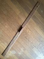 Vintage, hele oude maatlat, lineaal hout, 1 meter meetlat, Ophalen