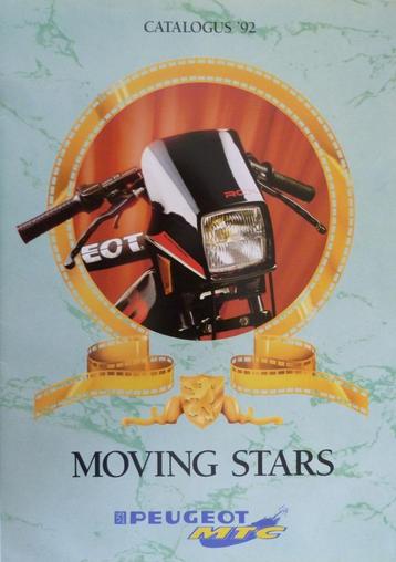 Folder PEUGEOT Catalogus '92 Moving Stars 1992 beschikbaar voor biedingen