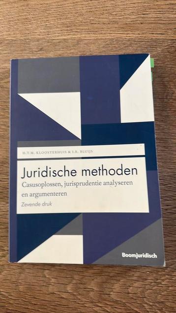 Juridische methoden 7e druk beschikbaar voor biedingen