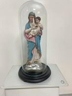 Antieke Glazen Stolp met Heilige Beeld, Antiek en Kunst, Ophalen